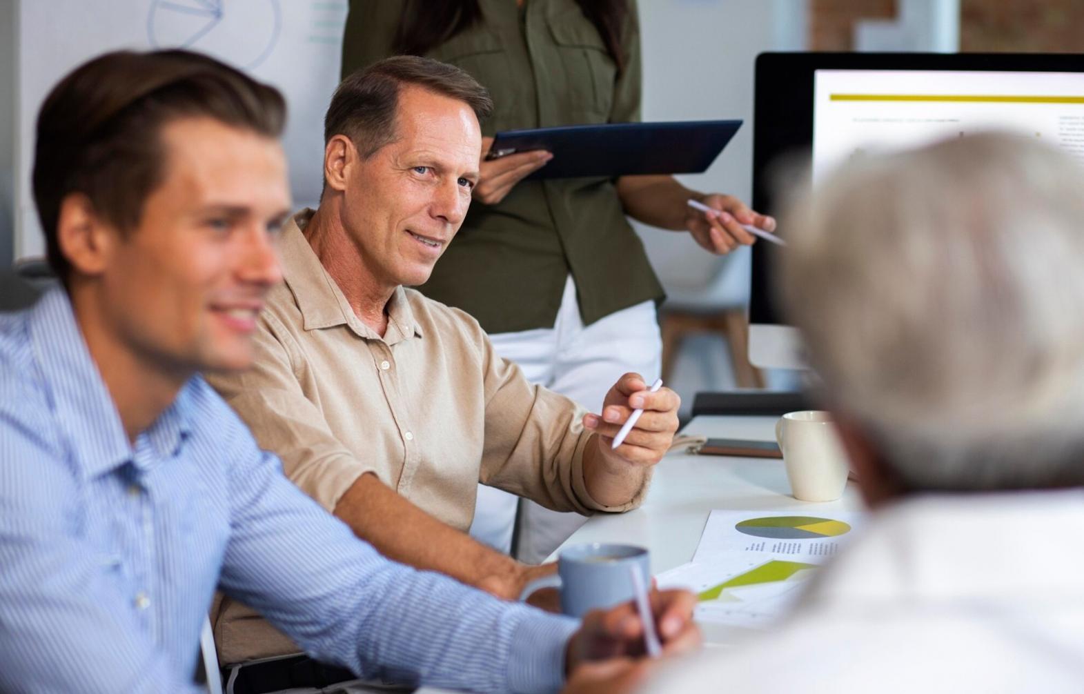 Moderne Arbeitsumgebung und Kundenberatung